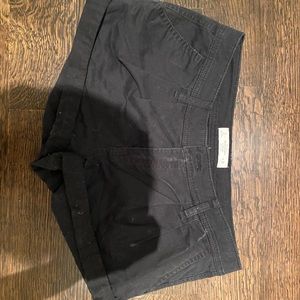 abercrombie black shorts
